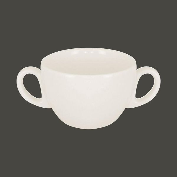 Бульонница с двумя ручками RAK Porcelain Barista 280 мл, h 6,3 см