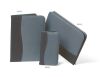 Папка для документов серая, твид и кожезаменитель