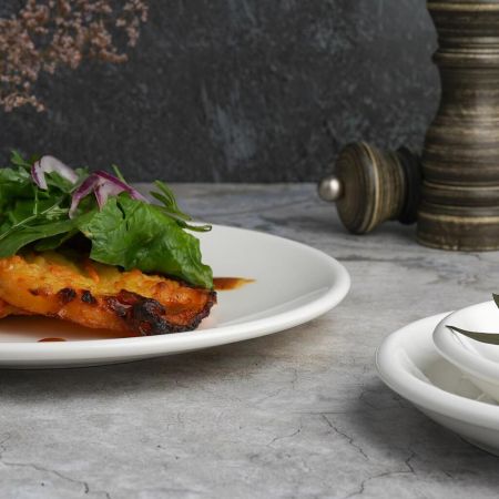 Тарелка d 23 см без борта белая фарфор P.L. Proff Cuisine [6]