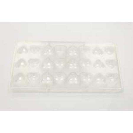 Форма для шоколада "Сердце" 24 ячейки 28*26*15 мм, поликарбонат, P.L. Proff Cuisine