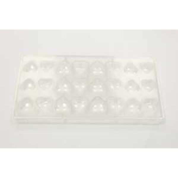 Форма для шоколада "Сердце" 24 ячейки 28*26*15 мм, поликарбонат, P.L. Proff Cuisine