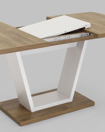 Стол Vector 120-160*80 дуб Ка/пепел