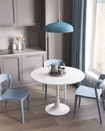 Стол Tulip D100 белый