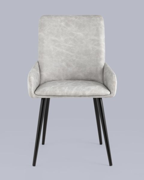 Стул Мюнхен искусственная замша светло-серый