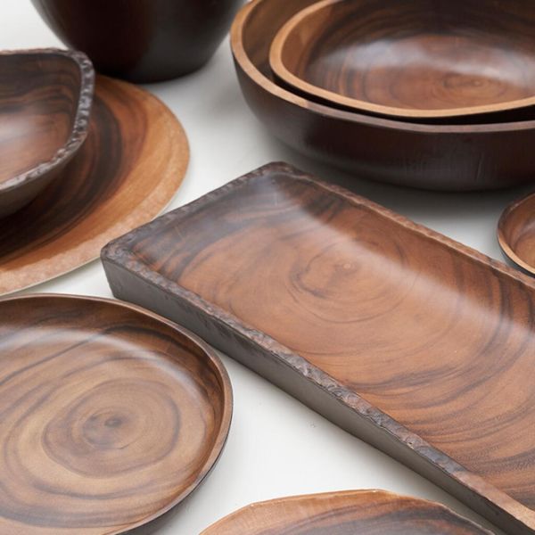Блюдо 27,5*2,7 см круглое African Wood 2 пластик меламин P.L. Proff Cuisine