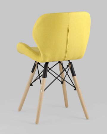 Стул Бон рогожка желтый
