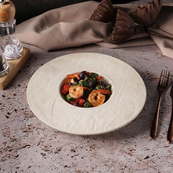 Тарелка глубокая 250 мл d 28 см для пасты, для супа Elephant Ivory P.L. Proff Cuisine [3]