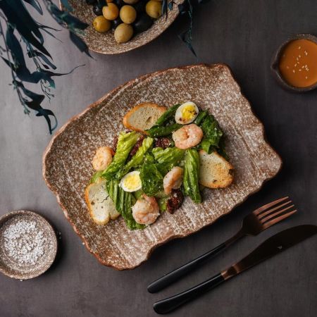 Блюдо прямоугольное 26*20*4,3 см Brown Crush Untouched Taiga P.L. Proff Cuisine [1]