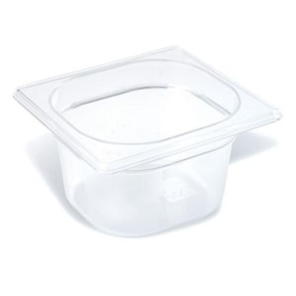 Гастроемкость 1/6 h150 мм поликарбонат 176*162*150 мм прозрачная 2,4 л P.L.