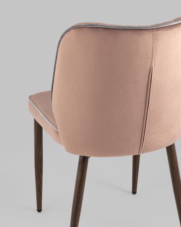 Стул Лоренс NEW велюр пыльно-розовый
