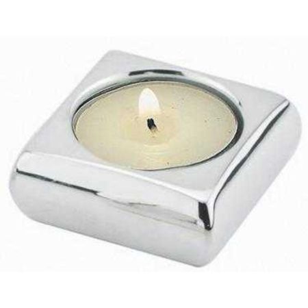 Подсвечник для чайной свечи 5,5*5,5 см h2 см квадратный P.L. - REG