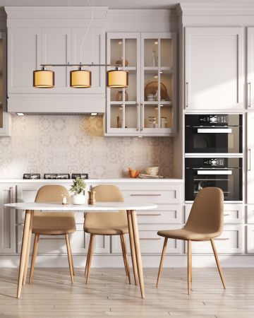 Стол обеденный Берген раскладной 160-190-220*90 белый