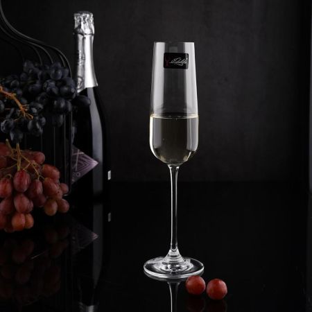 Бокал-флюте для шампанского 265 мл хр. стекло Bistro "Edelita" d 4,2/5,3 см h25,2 см P.L. [6]