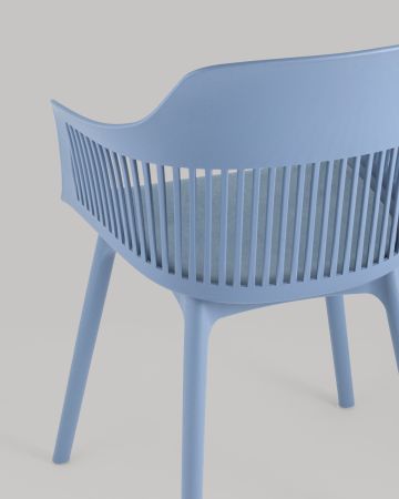 Стул Crocus с подушкой велюр голубой