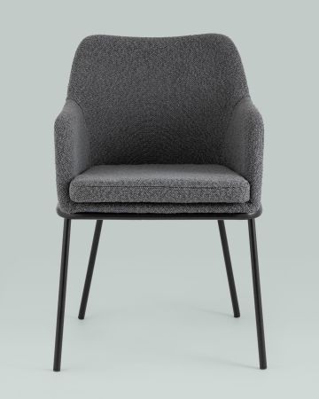 Стул Кози ткань букле тёмно-серый