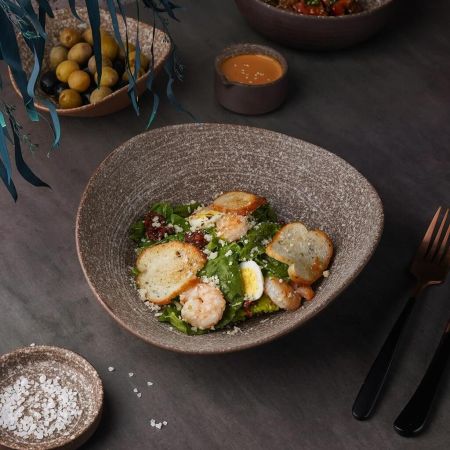 Салатник 800 мл 24,5*21,5 см h8 см Brown Untouched Taiga P.L. Proff Cuisine [1]