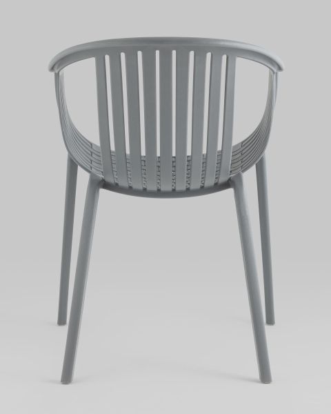 Стул с подлокотниками Kolstad пластик серый