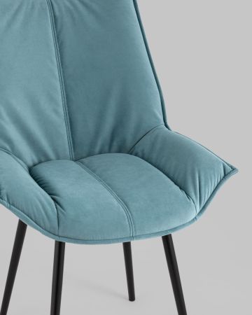 Стул Осло велюр пыльно-голубой
