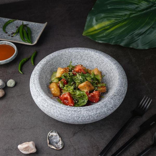 Салатник 650 мл d 22 см h6,5 см Stone Untouched Taiga P.L. Proff Cuisine [1]