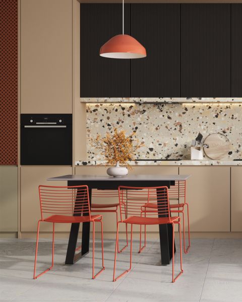 Стол обеденный Детройт раскладной 120-160*80 серый