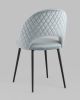 Стул Меган NEW велюр с ромбами серый