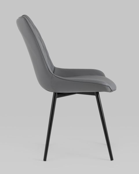 Стул Дарвин экокожа серый