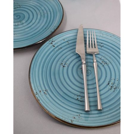 Вилка столовая 21 см матовая цвет серебро PVD 1920-Silvery P.L. [12]