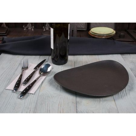 Блюдо овальное 29*20 см h3 см Side Up Smooth Black Raw Stellar P.L. Proff Cuisine [3]