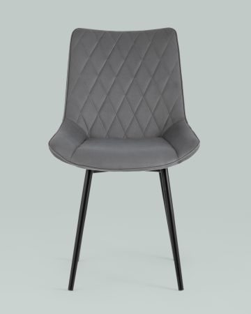 Стул Дарвин велюр тёмно-серый