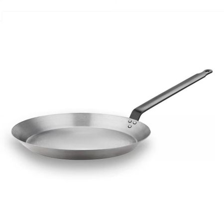 Сковорода для блинов 23,7 см h 2,8 см углеродистая сталь ИНДУКЦИЯ "BLACK IRON" SUNNEX