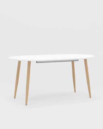 Стол обеденный Берген раскладной 160-190-220*90 белый