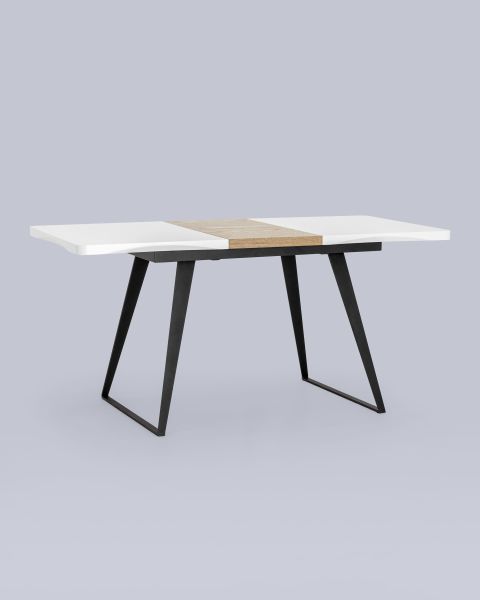 Стол обеденный Йорк раскладной 120-160*80 белый