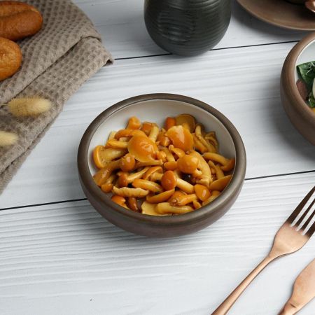 Салатник 300 мл d 14,3 cм h4,2 cм White Matt New Brown Taiga P.L. [6]