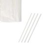Трубочки 0,8*24 см прямые 250 шт белые пластик P.L.