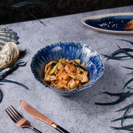 Салатник 925 мл d 19,5/6 см h9 см Dark Purple Northern Blue Flower Frutti di Mare P.L. [1]