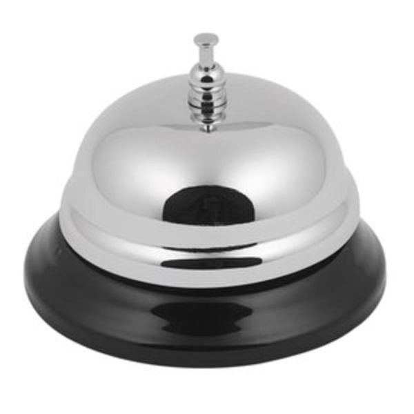 Звонок барный хром. настольный d 8,6 см h5 см P.L. - BarWare