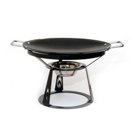 Сковорода для подачи саджа 34 см 2 ручки + подставка сталь P.L. Proff Cuisine