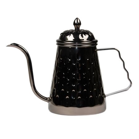 Кофейник чайник  600 мл Бариста нерж. сталь, черный цвет, P.L.- Barbossa