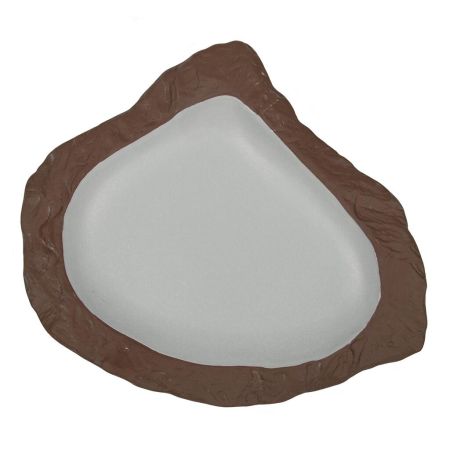 Блюдо для подачи 29*25 cм h3 cм 200 мл Crush White Matt New Brown Taiga P.L. [1]