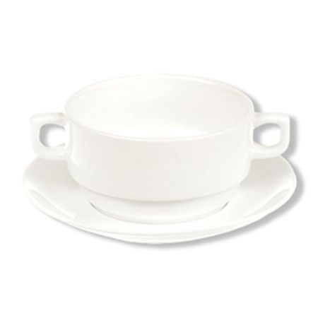 Бульонная пара 350 мл d 11,5 см h6 см белая фарфор Stackable P.L. Proff Cuisine [4]