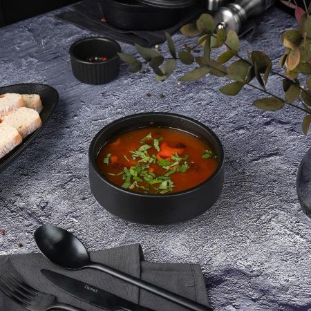 Салатник 500 мл d 15 см h5,5 см Smooth Black Raw Stellar P.L. Proff Cuisine [6]