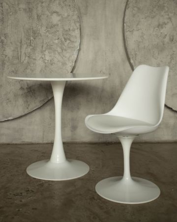 Стол Tulip D80 белый