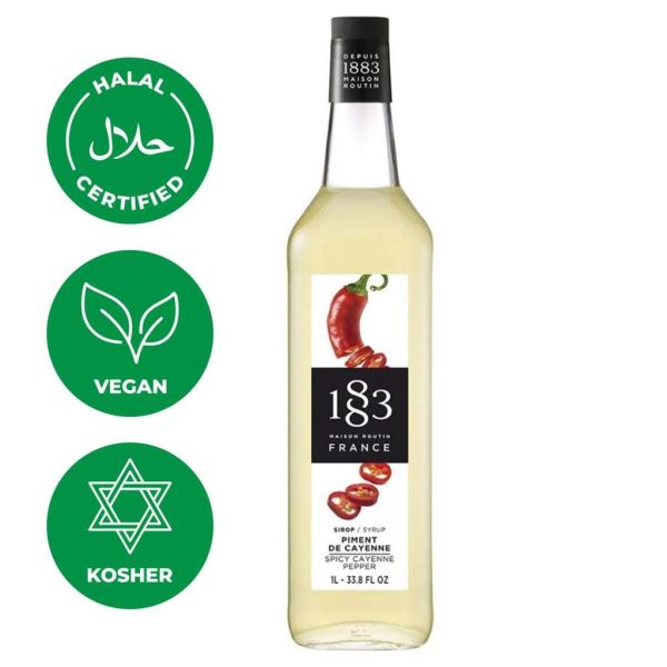 Сироп Перец кайенский острый 1л 1883 Maison Routin