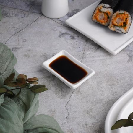 Соусник  20 мл 7,2*4,8 см h1,8 см прямоуг. белый фарфор P.L. Proff Cuisine [6]