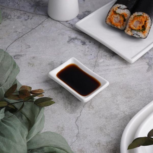 Соусник  20 мл 7,2*4,8 см h1,8 см прямоуг. белый фарфор P.L. Proff Cuisine [6]