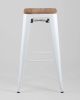 Стул барный TOLIX WOOD белый глянцевый