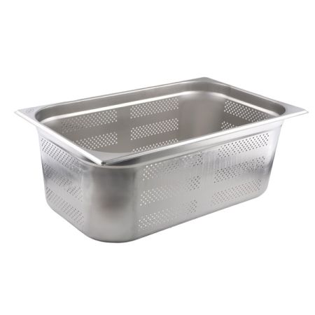 Гастроемкость 1/1 h=200 мм. 530*325 мм. 27,8 л. нерж.перфорир. d=4 мм. MGsteel /1/6/
