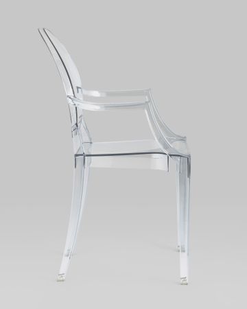 Стул Victoria Ghost с подлокотниками прозрачный
