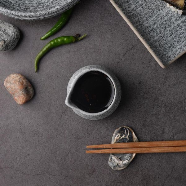 Соусник молочник 40 мл d 6 см h4 см круглый с носиком Stone Untouched Taiga P.L. Proff Cuisine [1]