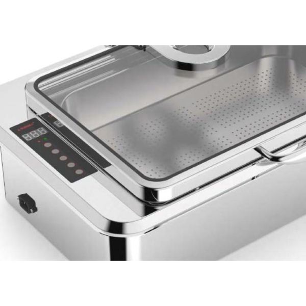 Мармит электрический 9 л 1/1*65 встраиваемый сухой нагрев без воды откидная крышка "KASA" SUNNEX